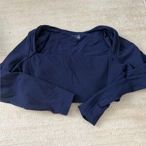 Navy Blue Women's Top athletic Aerie
